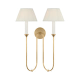 Ingela 24" Double Sconce LIGHTING - sconce Visual Comfort Hand-Rubbed Antique Brass