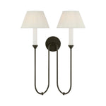 Ingela 24" Double Sconce LIGHTING - sconce Visual Comfort Modern Iron