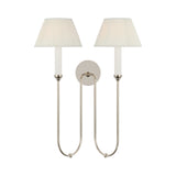 Ingela 24" Double Sconce LIGHTING - sconce Visual Comfort Polished Nickel