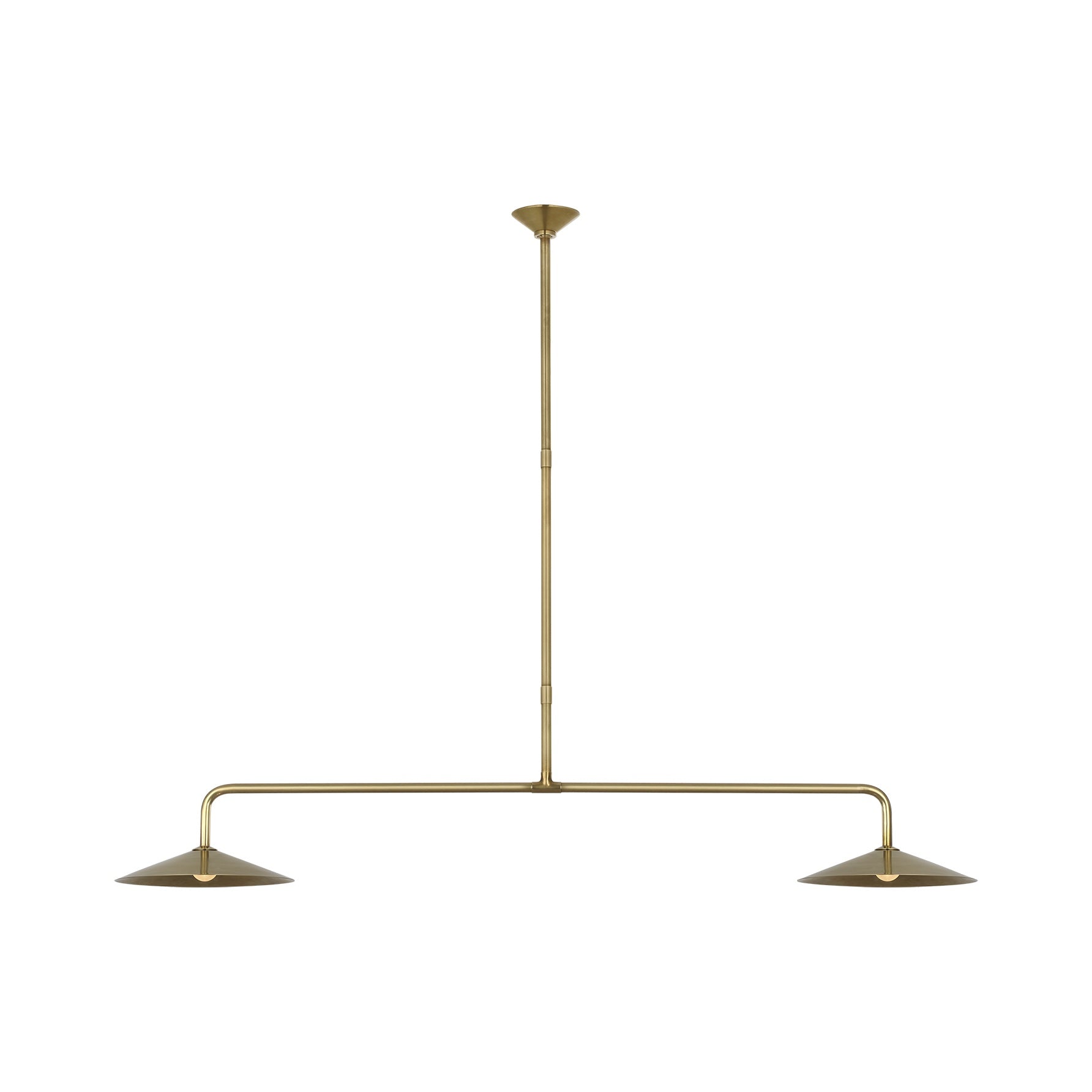 Ponce 62" Linear Pendant LIGHTING - pendant Visual Comfort - Signature Hand-Rubbed Antique Brass Hand-Rubbed Antique Brass