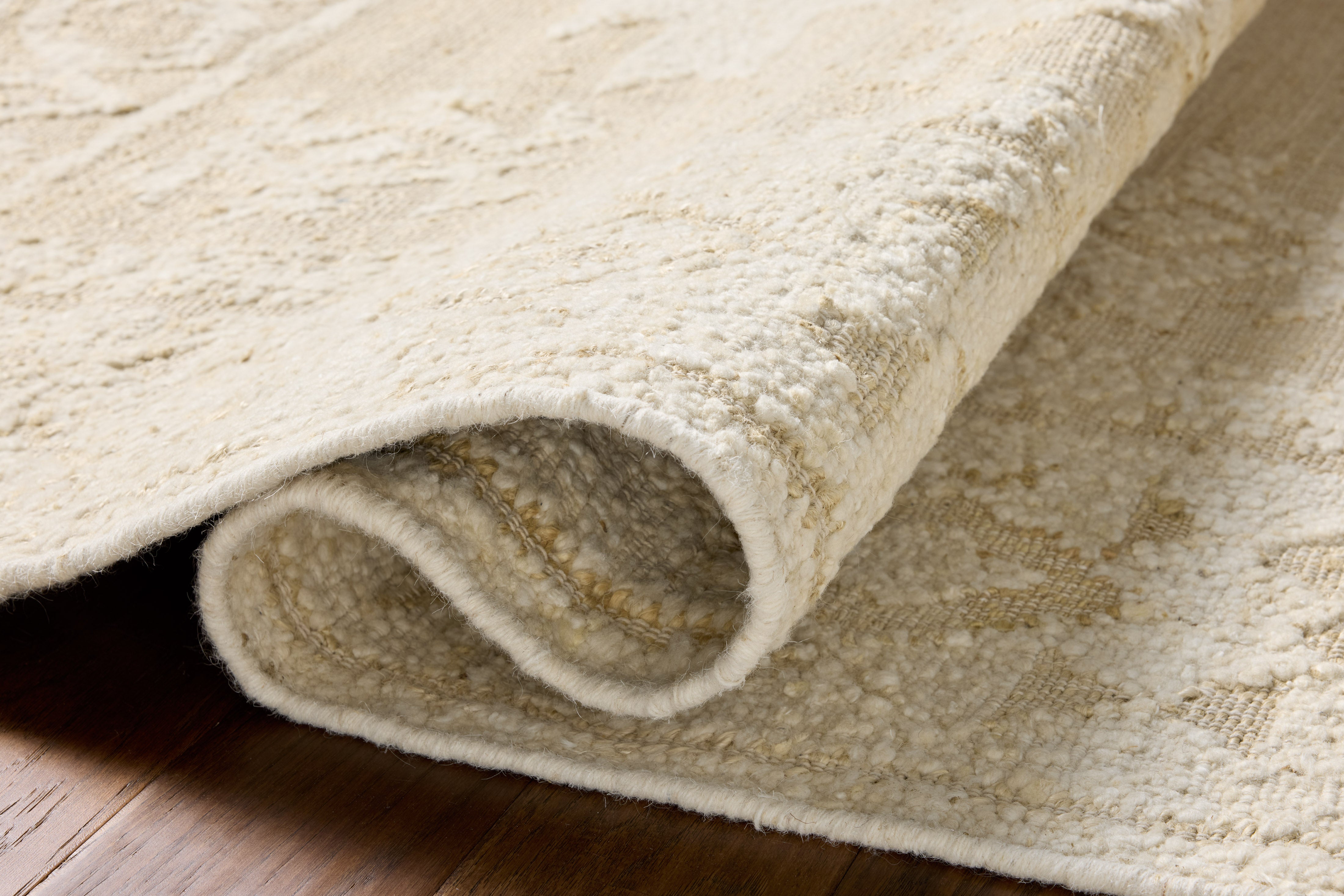 Loloi Alara Ivory / Natural Rug No.3 RUGS - wool Loloi 18" x 18" sample