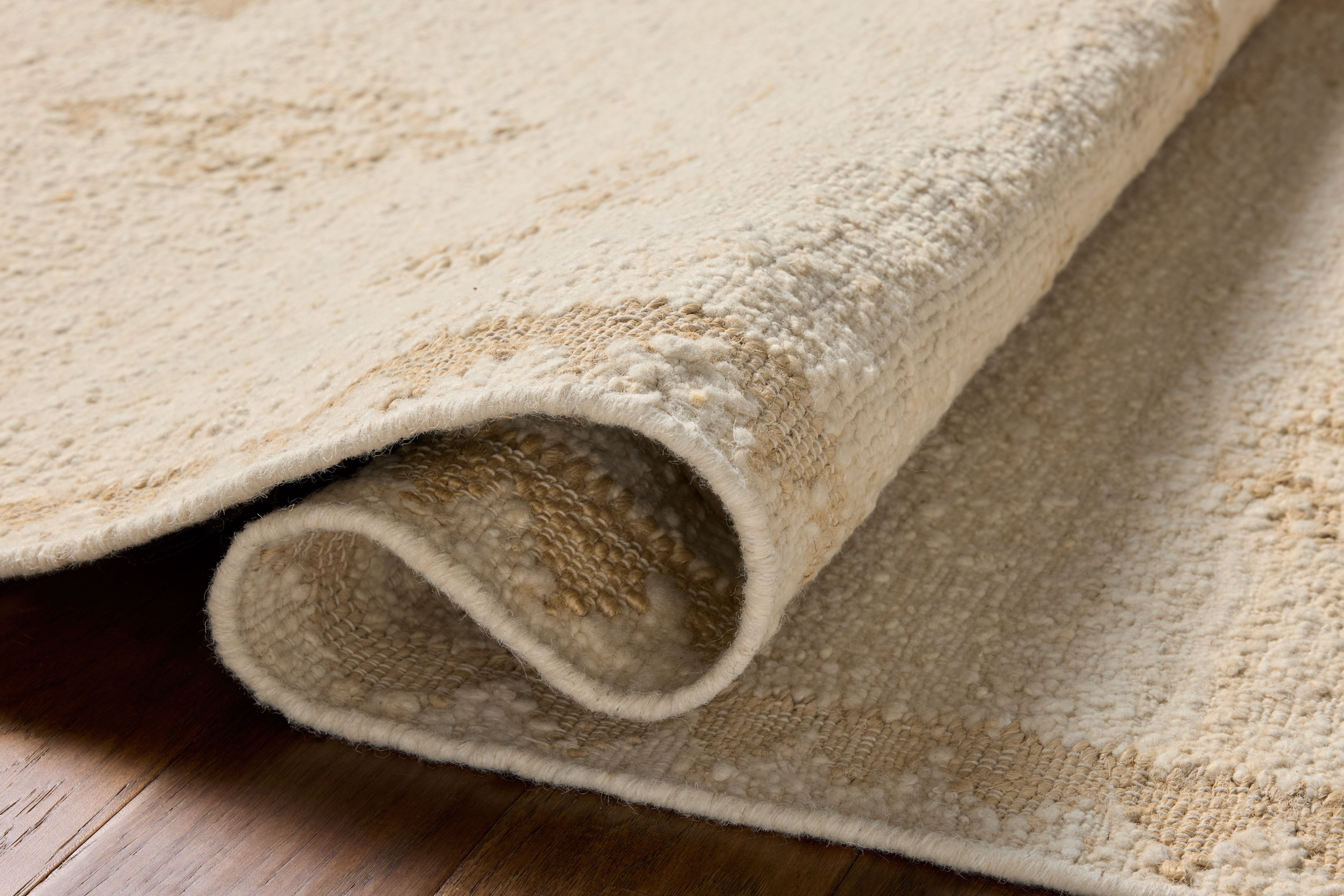 Loloi Alara Ivory / Natural Rug No.1 RUGS - wool Loloi 18" x 18" sample