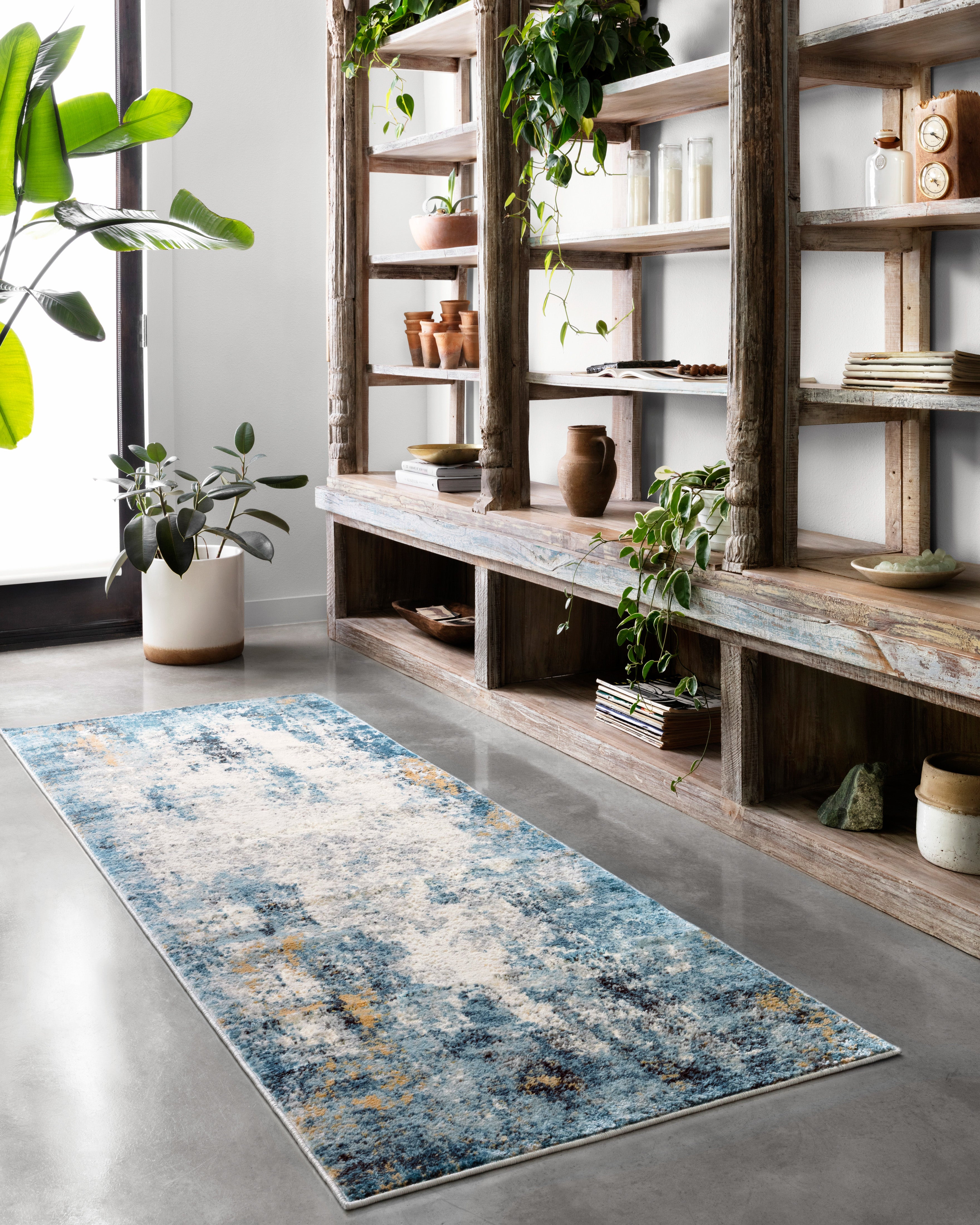 Loloi Alchemy Denim / Ivory Rug RUGS - synthetic Loloi