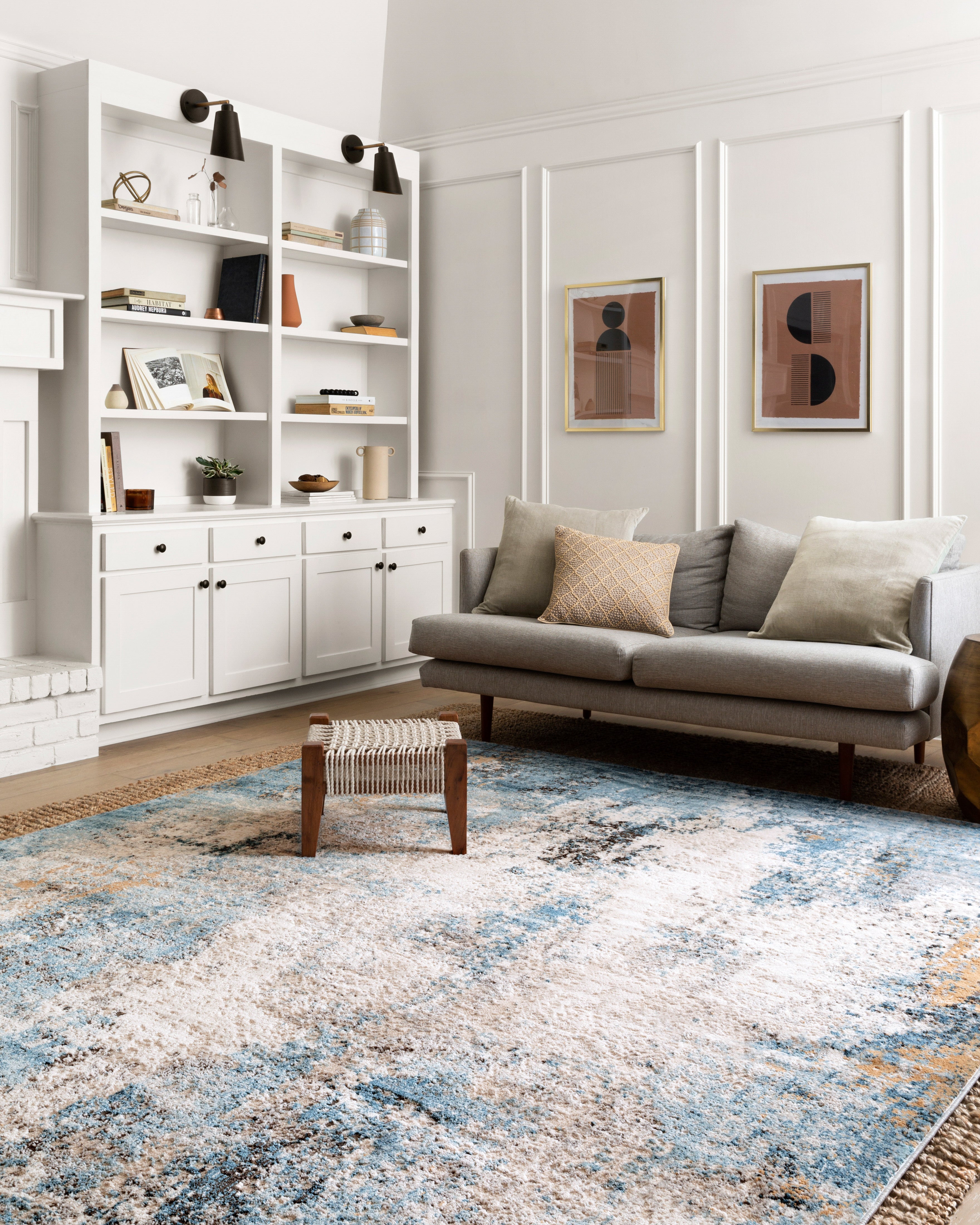 Loloi Alchemy Denim / Ivory Rug RUGS - synthetic Loloi