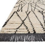 Chris Loves Julia x Loloi Alice Cream / Charcoal Rug No.1 RUGS - synthetic Loloi