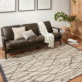 Chris Loves Julia x Loloi Alice Cream / Charcoal Rug No.1 RUGS - synthetic Loloi
