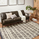 Chris Loves Julia x Loloi Alice Cream / Charcoal Rug No.2 RUGS - synthetic Loloi