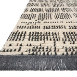 Chris Loves Julia x Loloi Alice Cream / Charcoal Etched Brick Rug