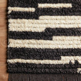 Chris Loves Julia x Loloi Alice Cream / Charcoal Rug No.3 RUGS - synthetic Loloi