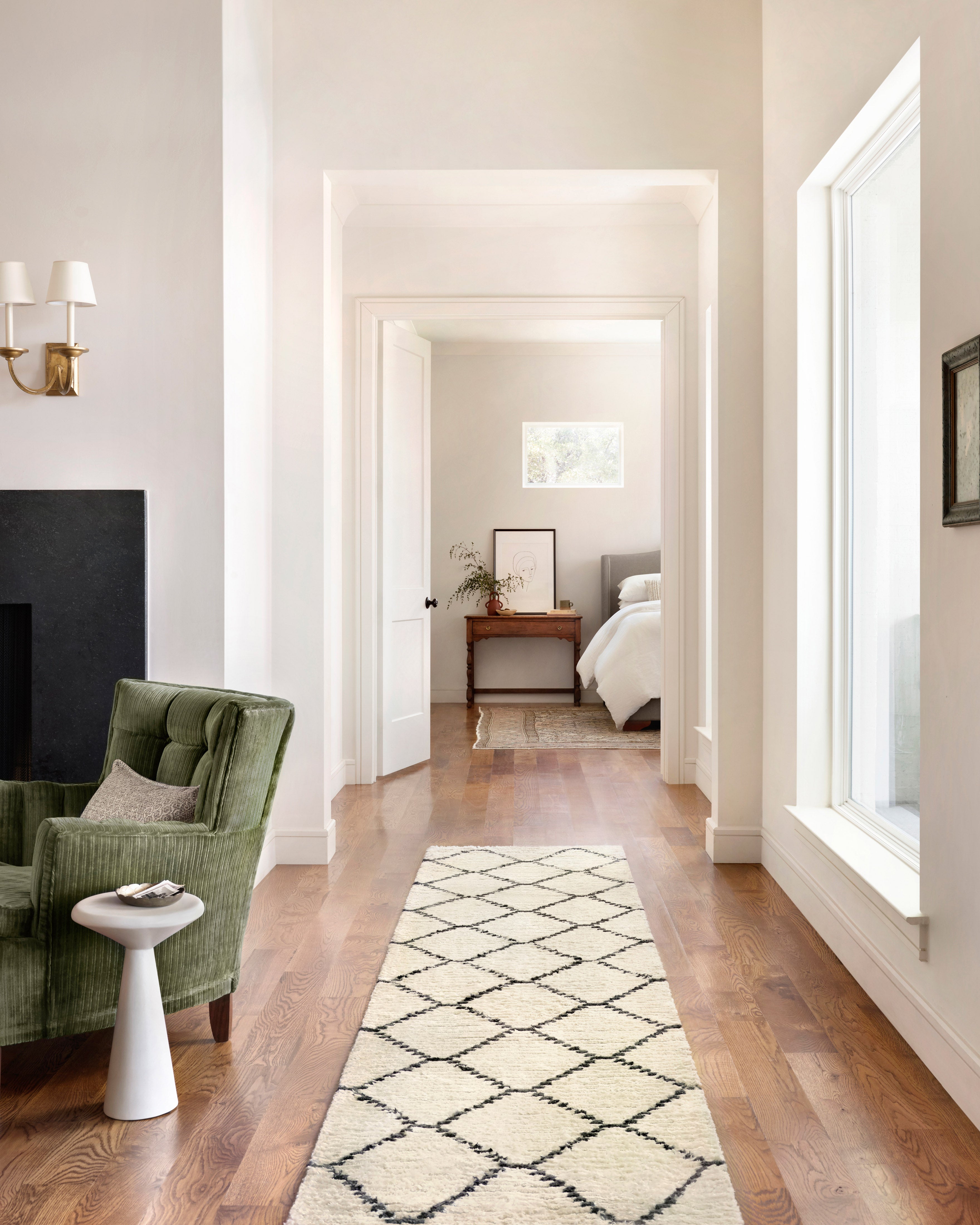 Chris Loves Julia x Loloi Alice Cream / Charcoal Rug No.4 RUGS - synthetic Loloi
