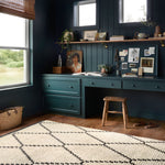 Chris Loves Julia x Loloi Alice Cream / Charcoal Rug No.4 RUGS - synthetic Loloi
