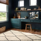 Chris Loves Julia x Loloi Alice Cream / Charcoal Rug No.4 RUGS - synthetic Loloi