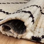 Chris Loves Julia x Loloi Alice Cream / Charcoal Rug No.4 RUGS - synthetic Loloi