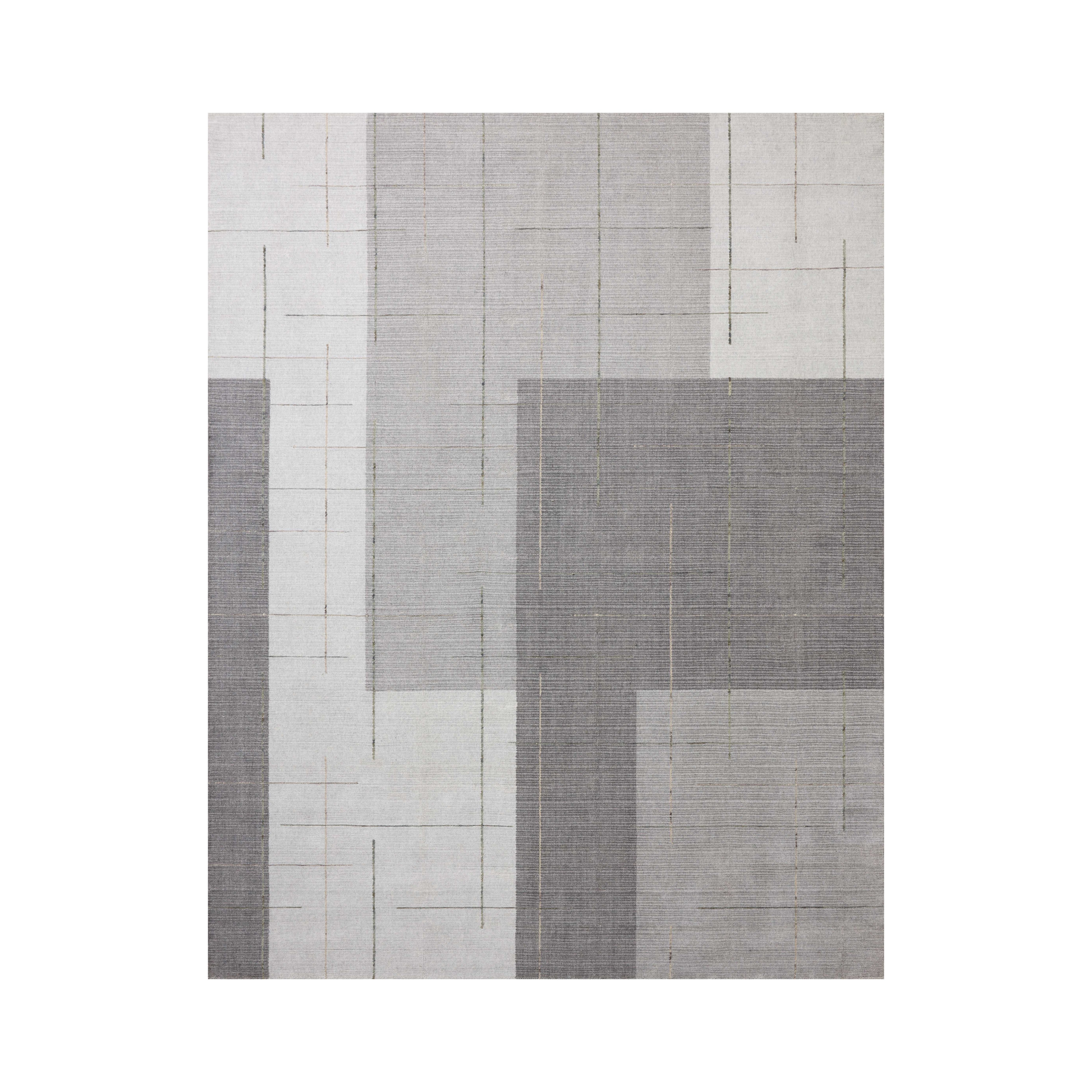 Loloi Alistair Grey / Olive Rug RUGS - wool Loloi 18" x 18" sample
