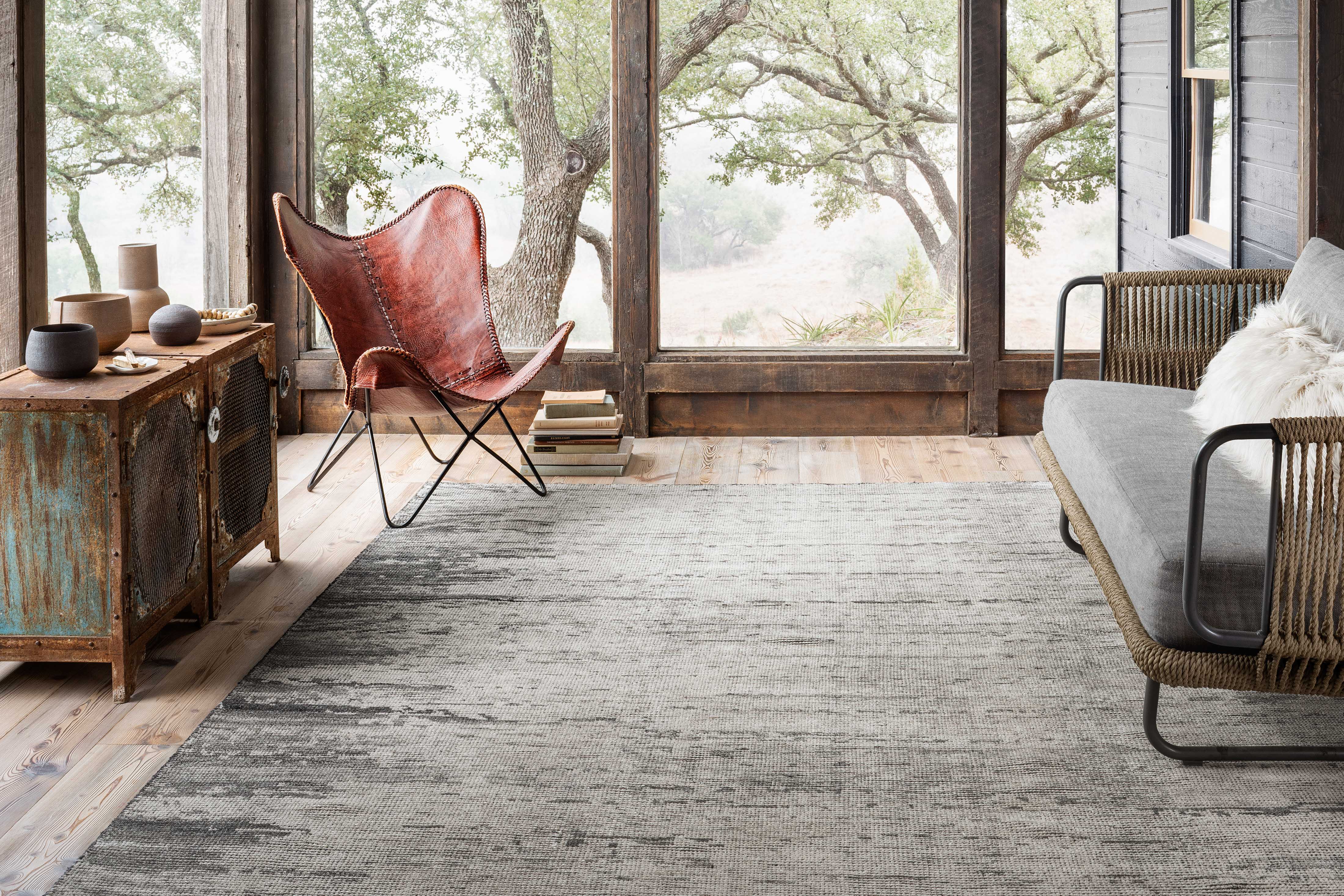 Loloi Amara Silver / Dk. Grey Rug RUGS - wool Loloi