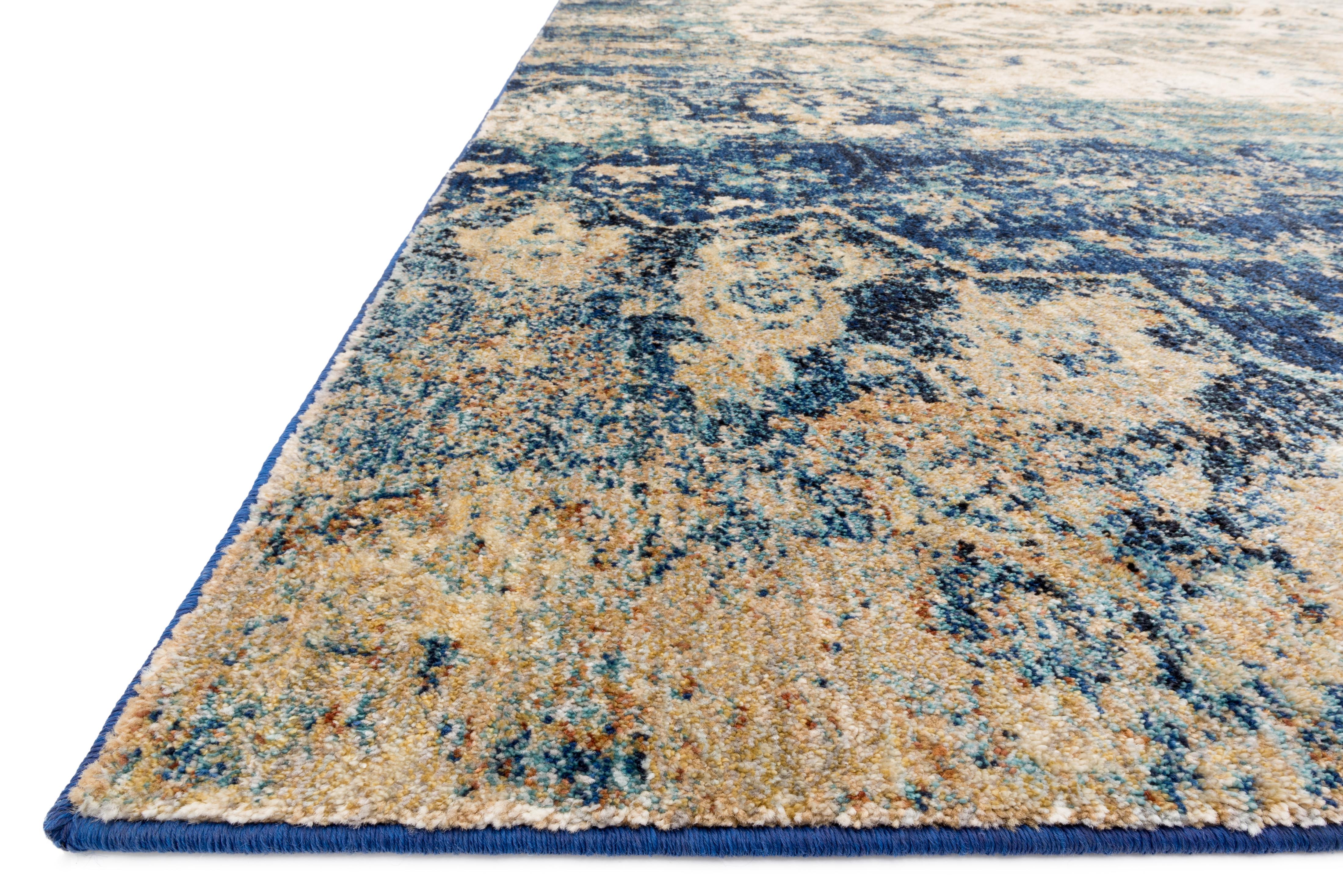 Loloi Anastasia Blue / Ivory Rug RUGS - synthetic Loloi