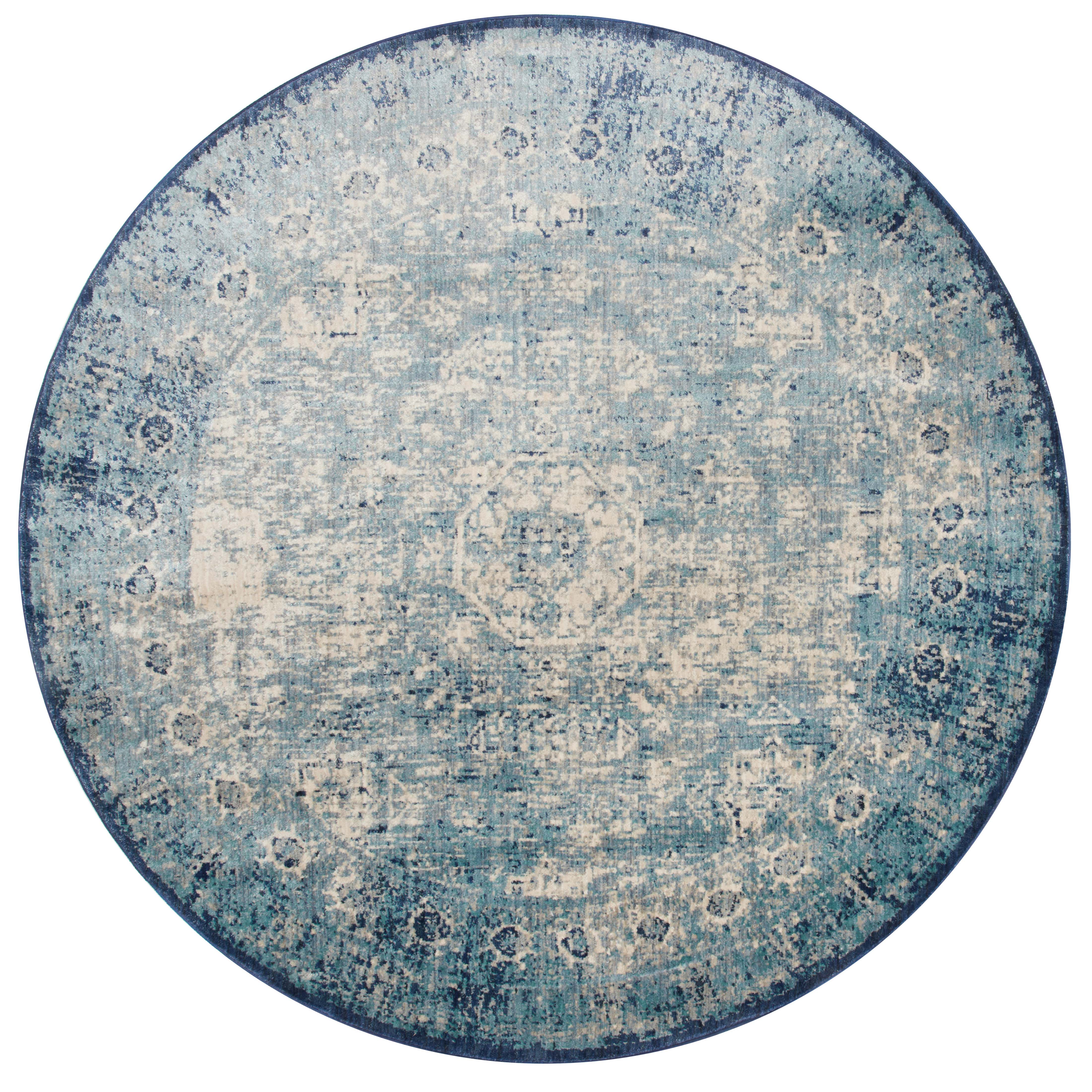 Loloi Anastasia Lt. Blue / Ivory Rug RUGS - synthetic Loloi