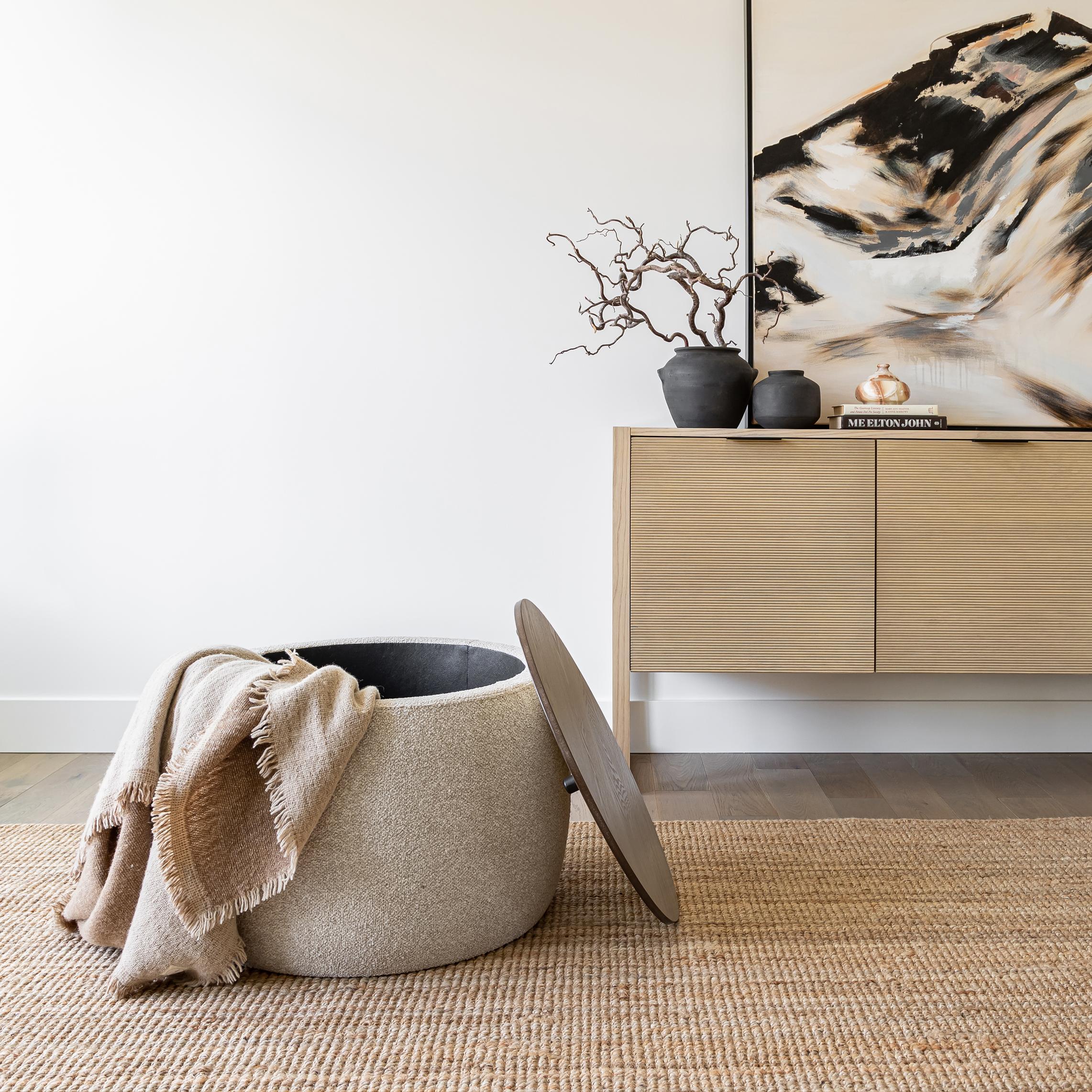 Ashley Storage Ottoman FURNITURE - ottomans Style In Form
