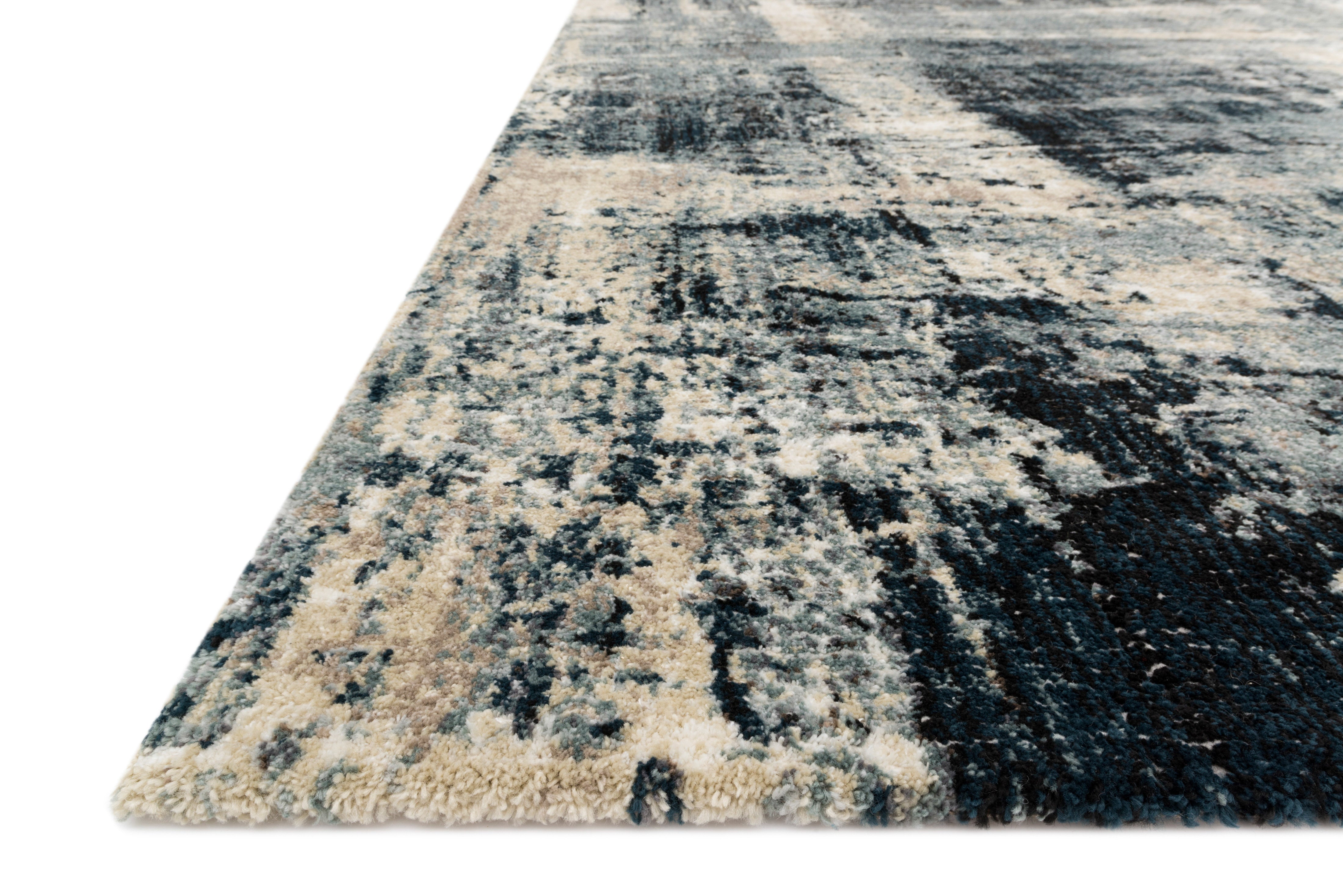 Loloi Augustus Navy / Dove Rug RUGS - synthetic Loloi
