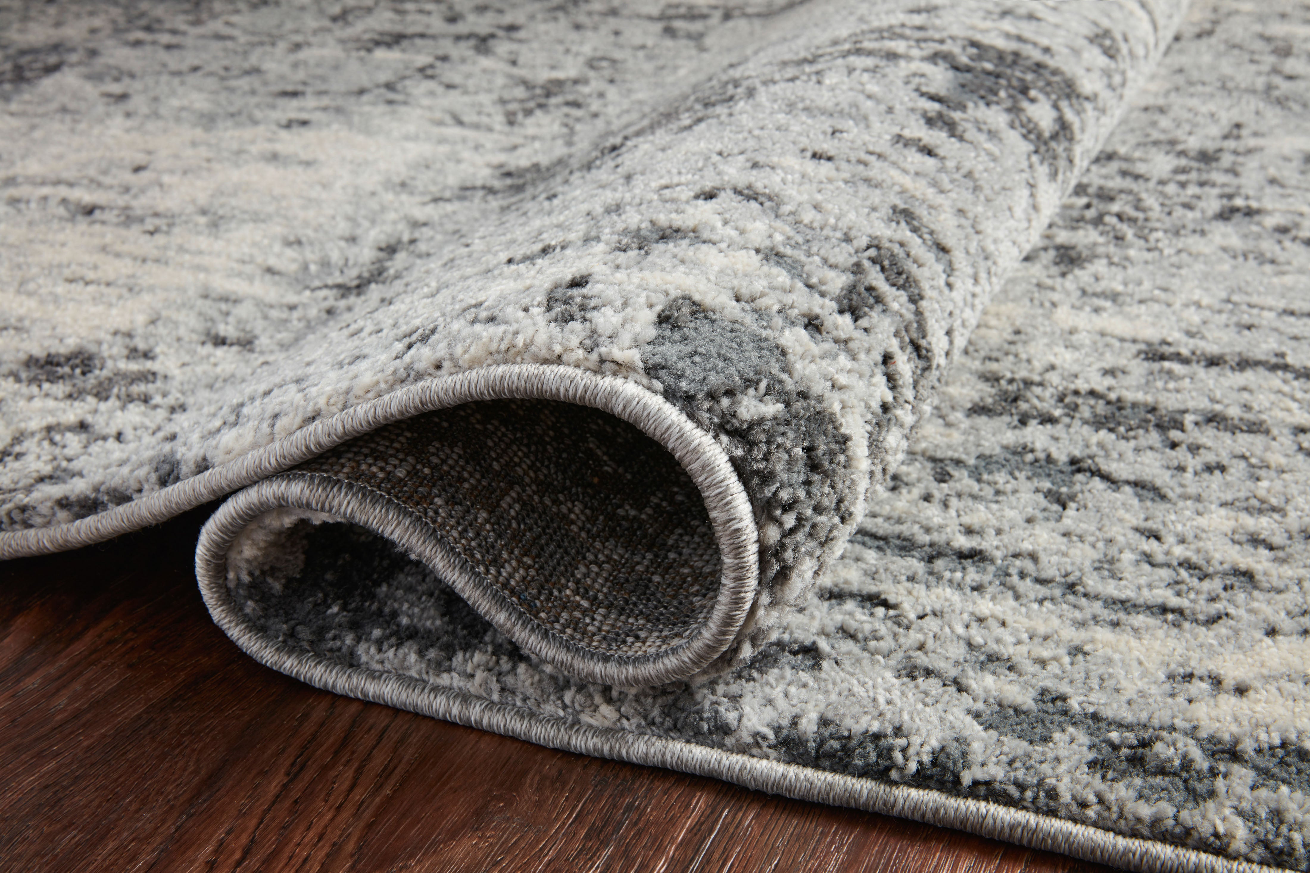 Loloi Austen Pebble / Charcoal Rug No.2 RUGS - synthetic Loloi 18" x 18"