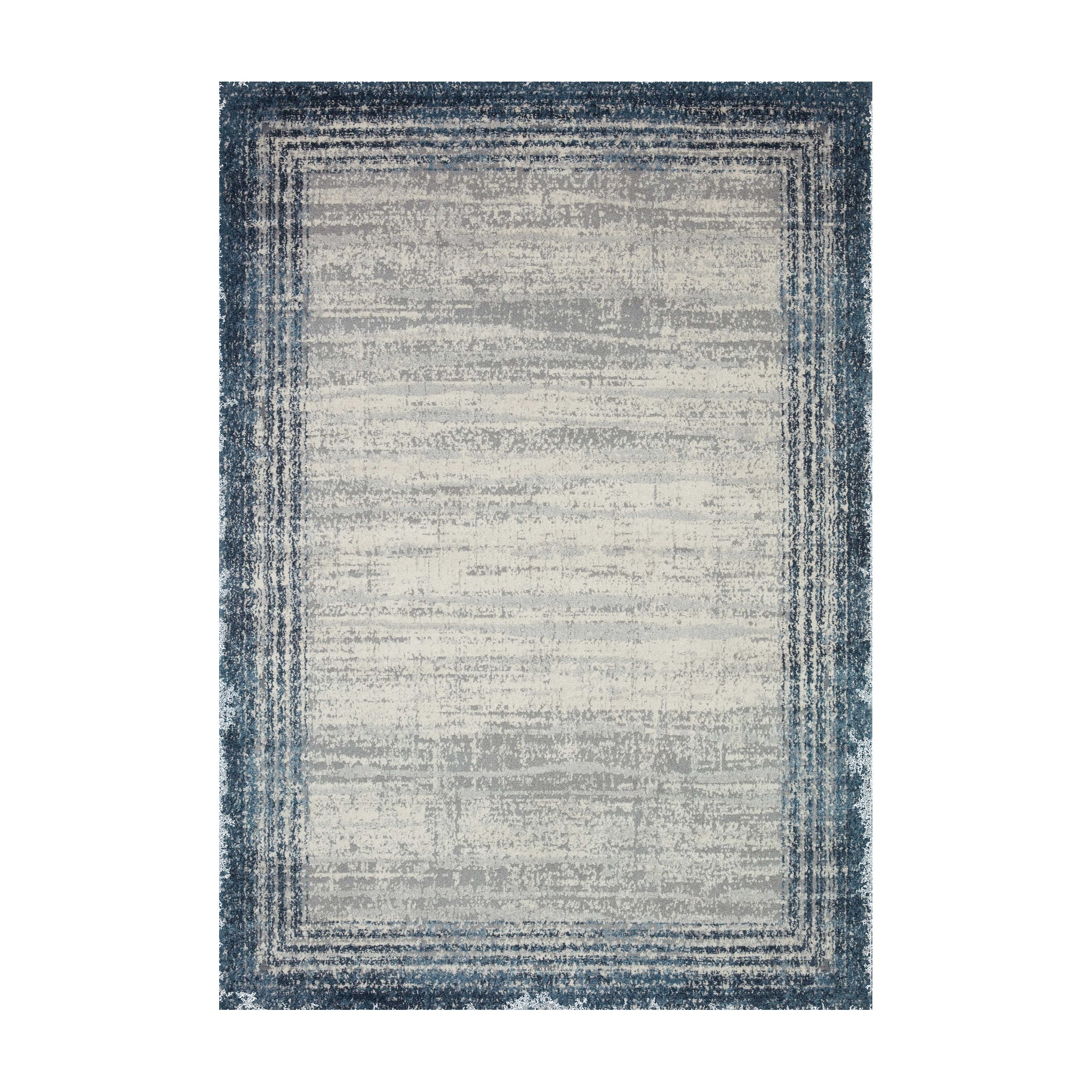 Loloi Austen Pebble / Blue Rug, 18" x 18"