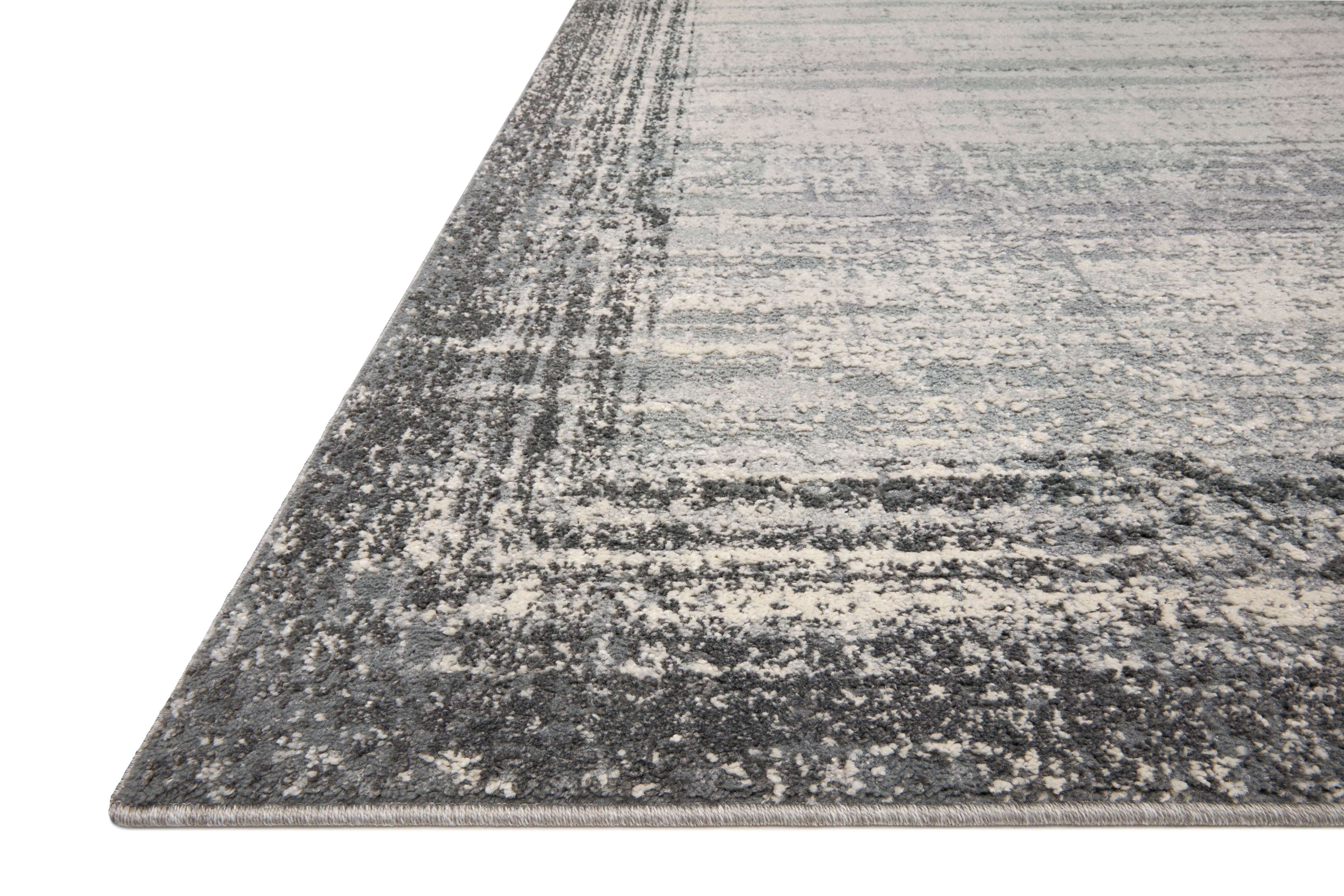 Loloi Austen Pebble / Charcoal Rug No.2 RUGS - synthetic Loloi