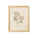 Loloi Rose Bud Embroidered Wall Art ARTWORK - framed art Loloi