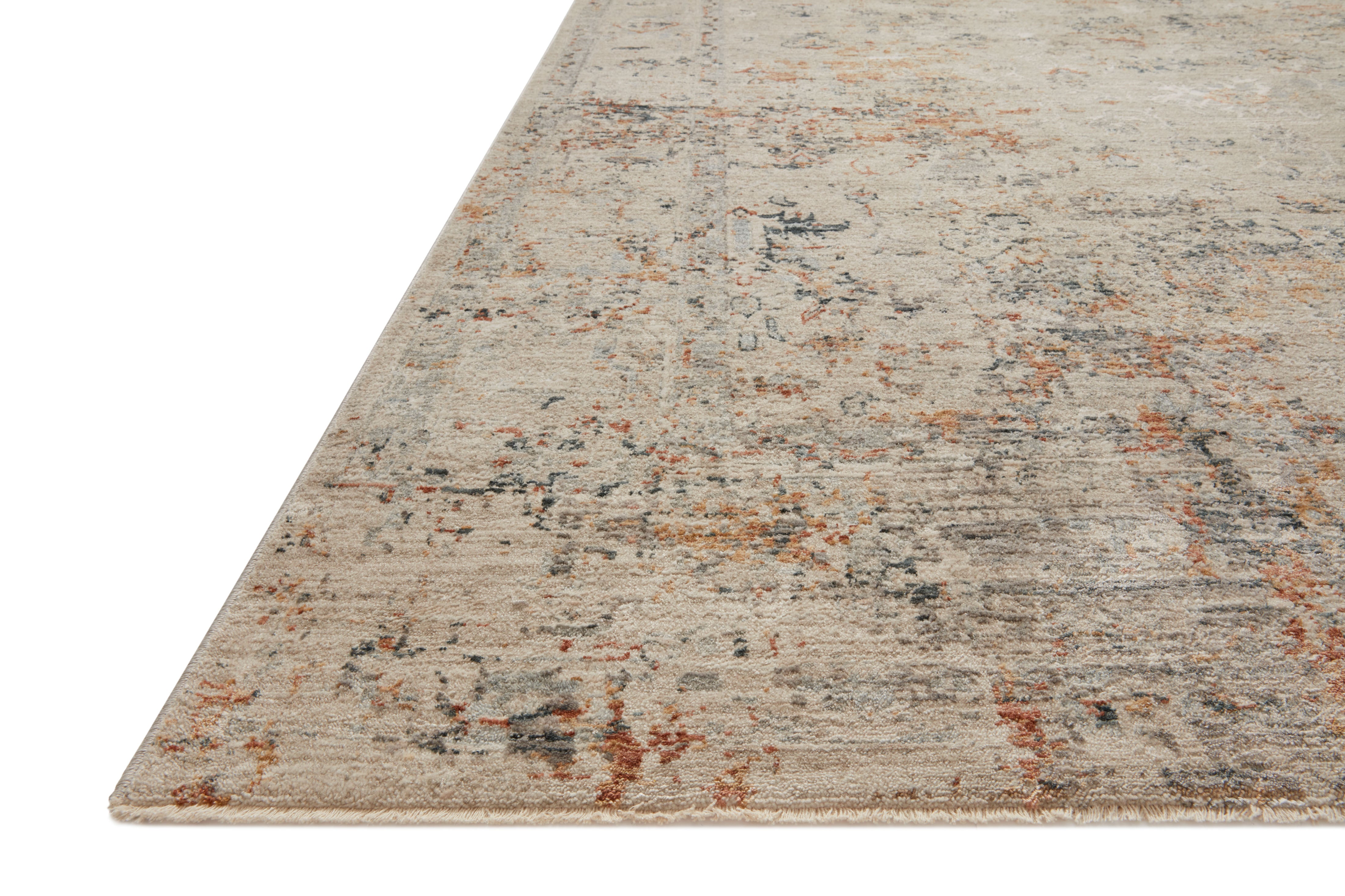 Loloi Axel Silver / Spice Rug RUGS - synthetic Loloi