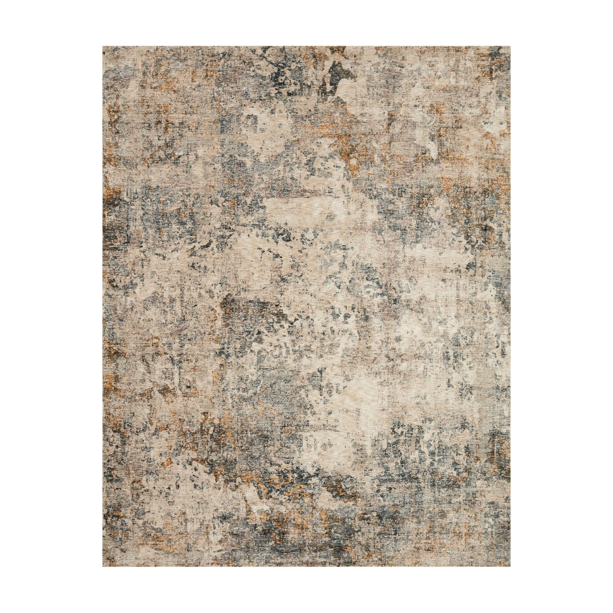 Loloi Axel Ocean / Beige Rug, 18" x 18"