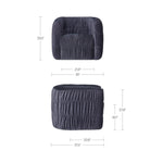 Robyn Swivel Chair FURNITURE - accent chair Moe's Furniture