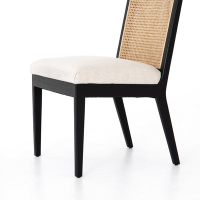 Anita Armless Dining Chair / Brushed Ebony - Rug & Weave