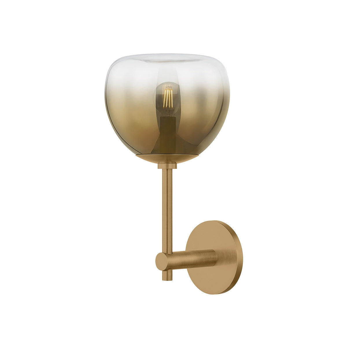 August Wall Sconce, Patina Brass