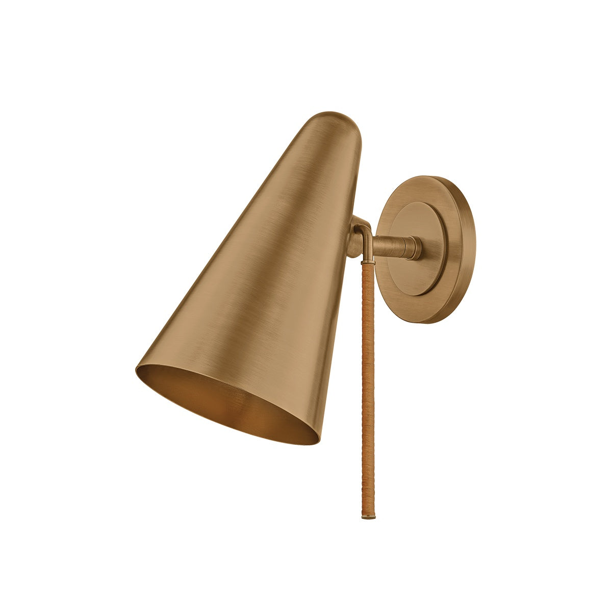Kobe Wall Sconce, Patina Brass