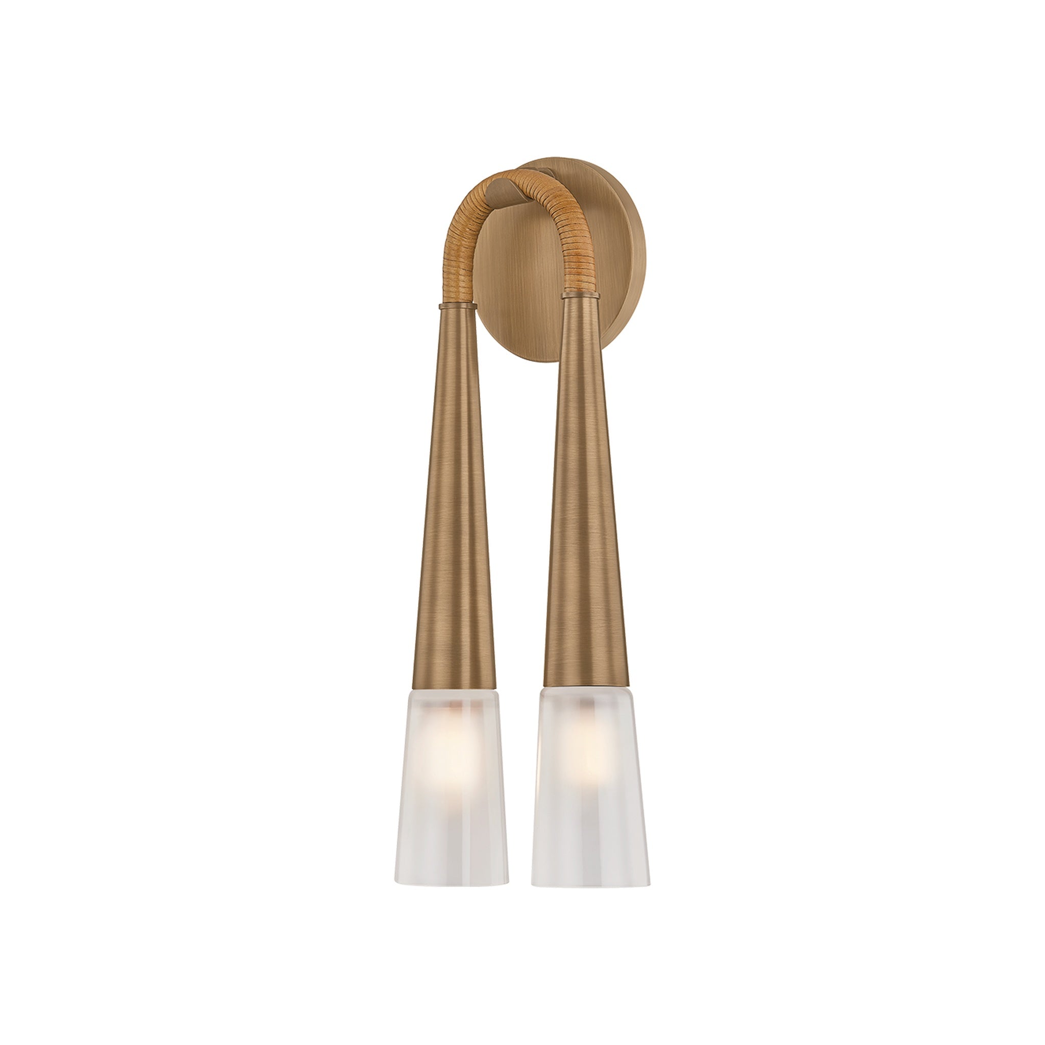 Hawke Wall Sconce, Patina Brass