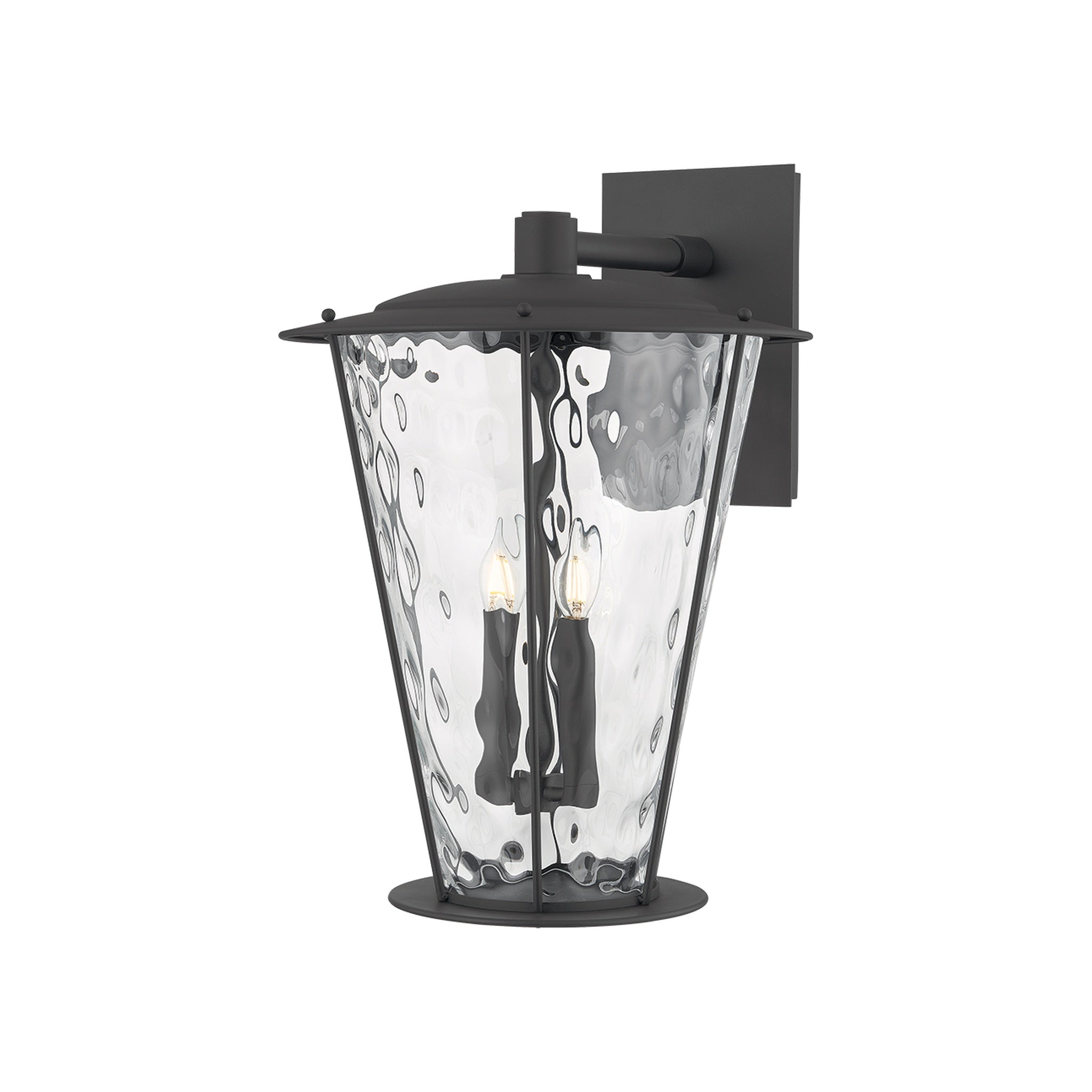 Jantzen Wall Sconce, Texture Black Large