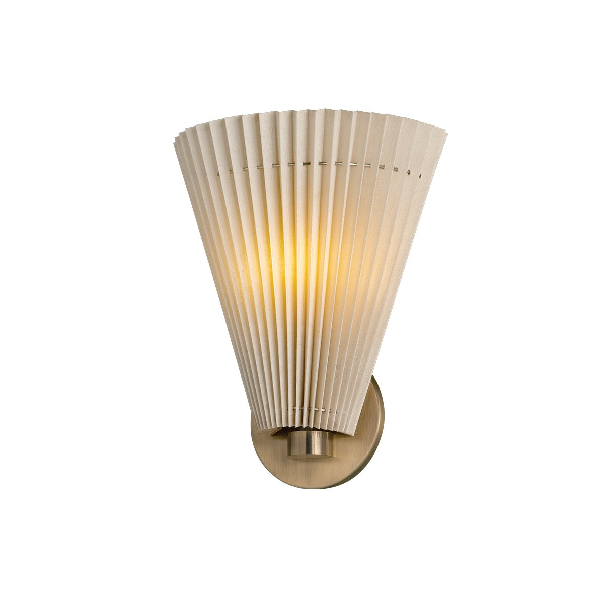 Dell Wall Sconce, Patina Brass Short
