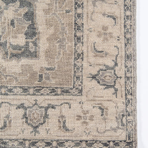 Benara Grey Hand Knotted Rug RUGS - wool Momeni
