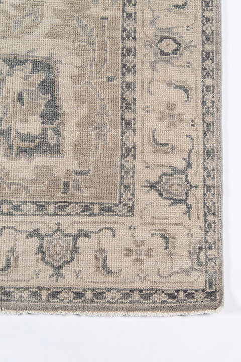 Benara Grey Hand Knotted Rug RUGS - wool Momeni