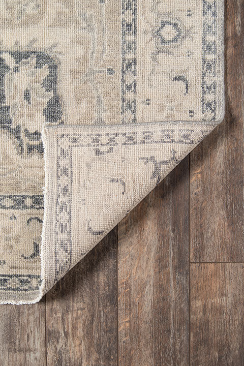 Benara Grey Hand Knotted Rug RUGS - wool Momeni