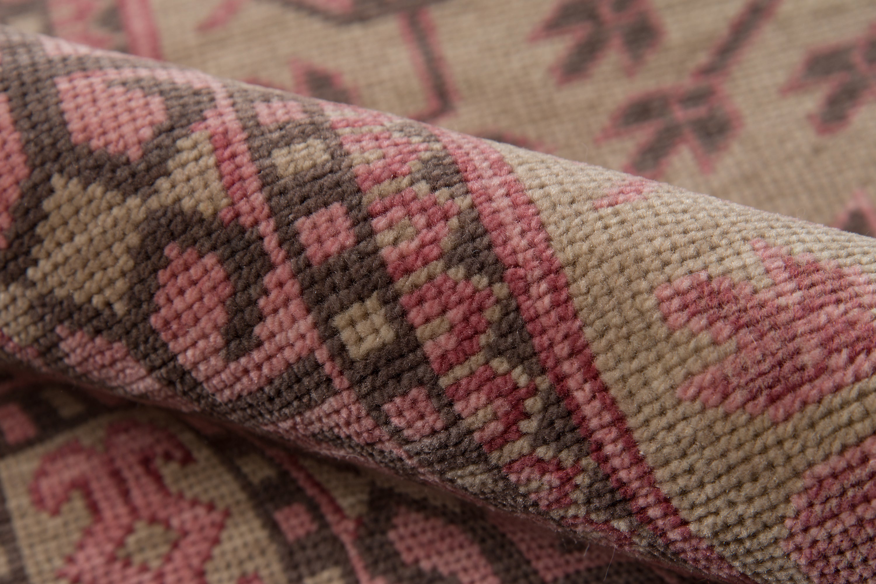 Benara Pink Hand Knotted Rug RUGS - wool Momeni