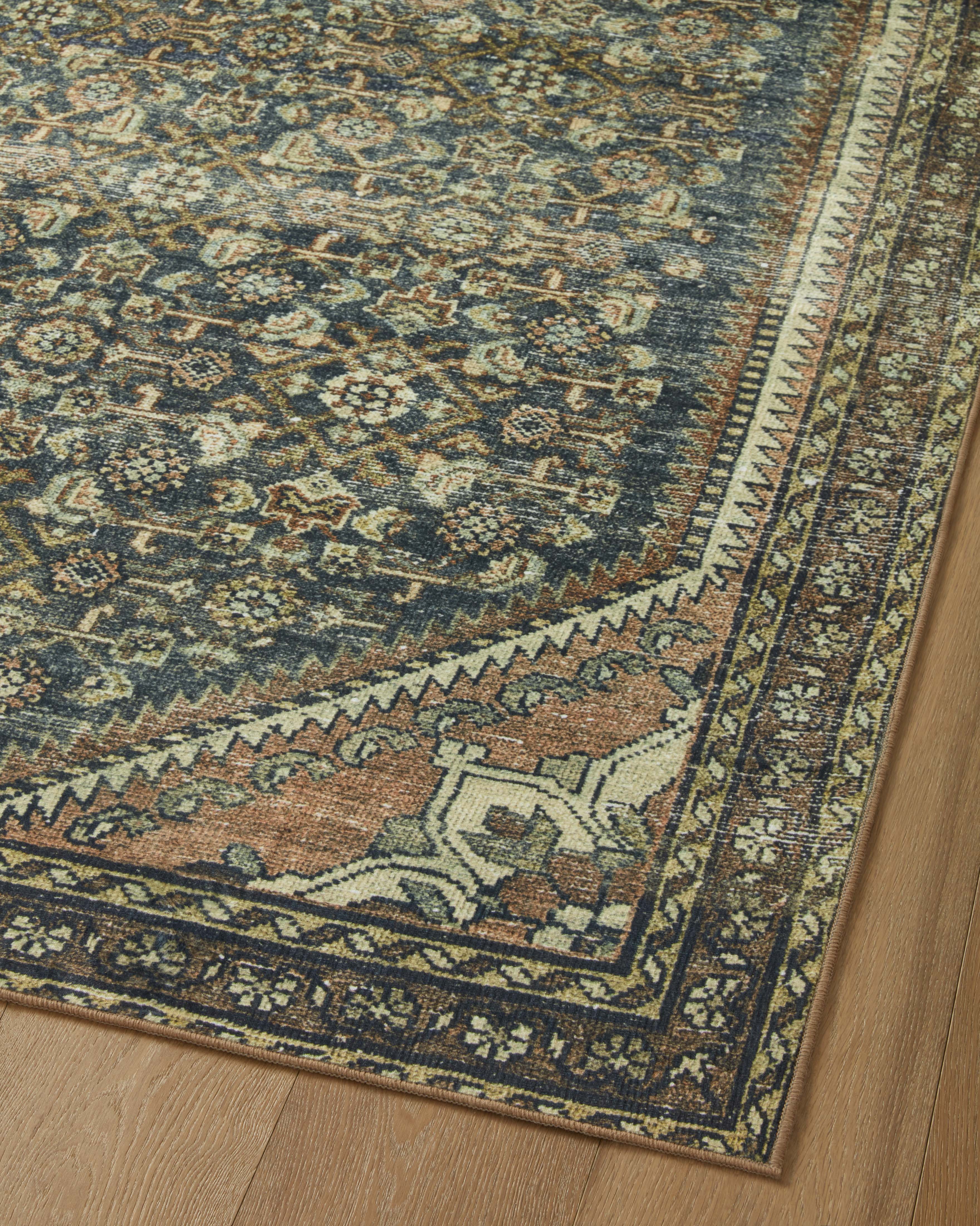 Magnolia Home by Joanna Gaines x Loloi Banks Denim / Clay Rug 1 - RUGS - patterned Loloi