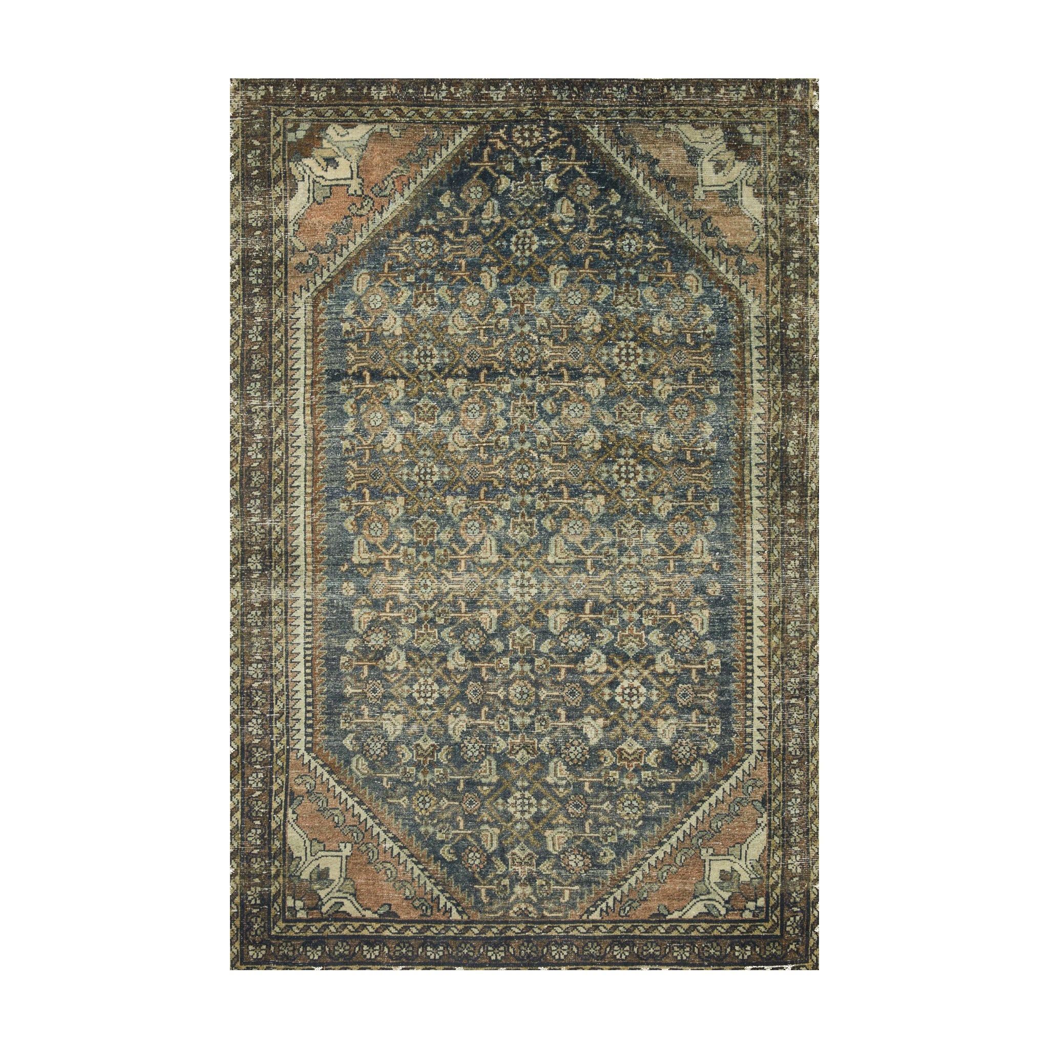 Joanna Gaines x Loloi Banks Denim / Clay Rug, 18" x 18"