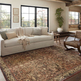 Magnolia Home by Joanna Gaines x Loloi Banks Brick / Ivory Rug 1 - RUGS - patterned Loloi