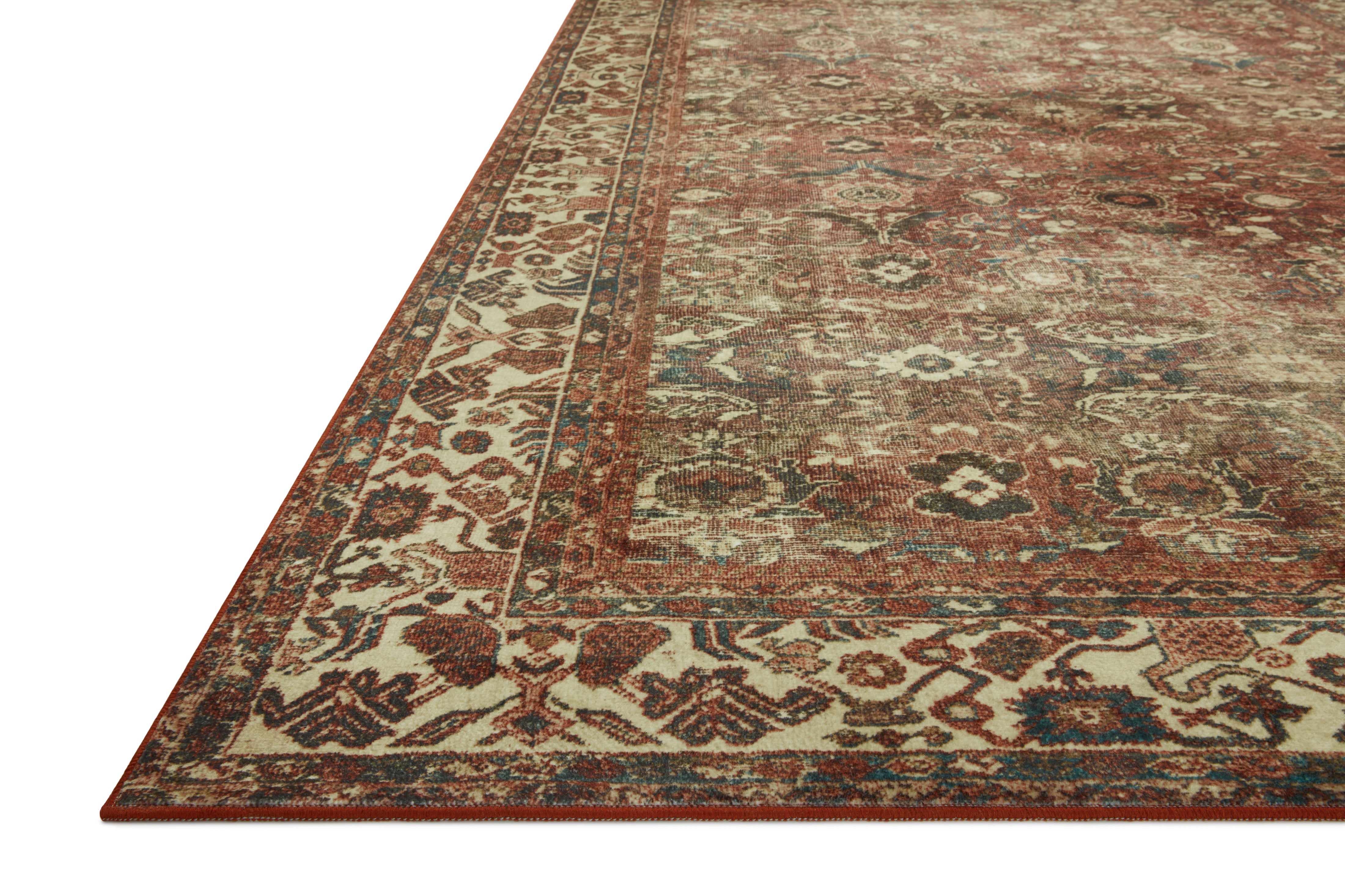 Joanna Gaines x Loloi Banks Brick / Ivory Rug RUGS - synthetic Loloi