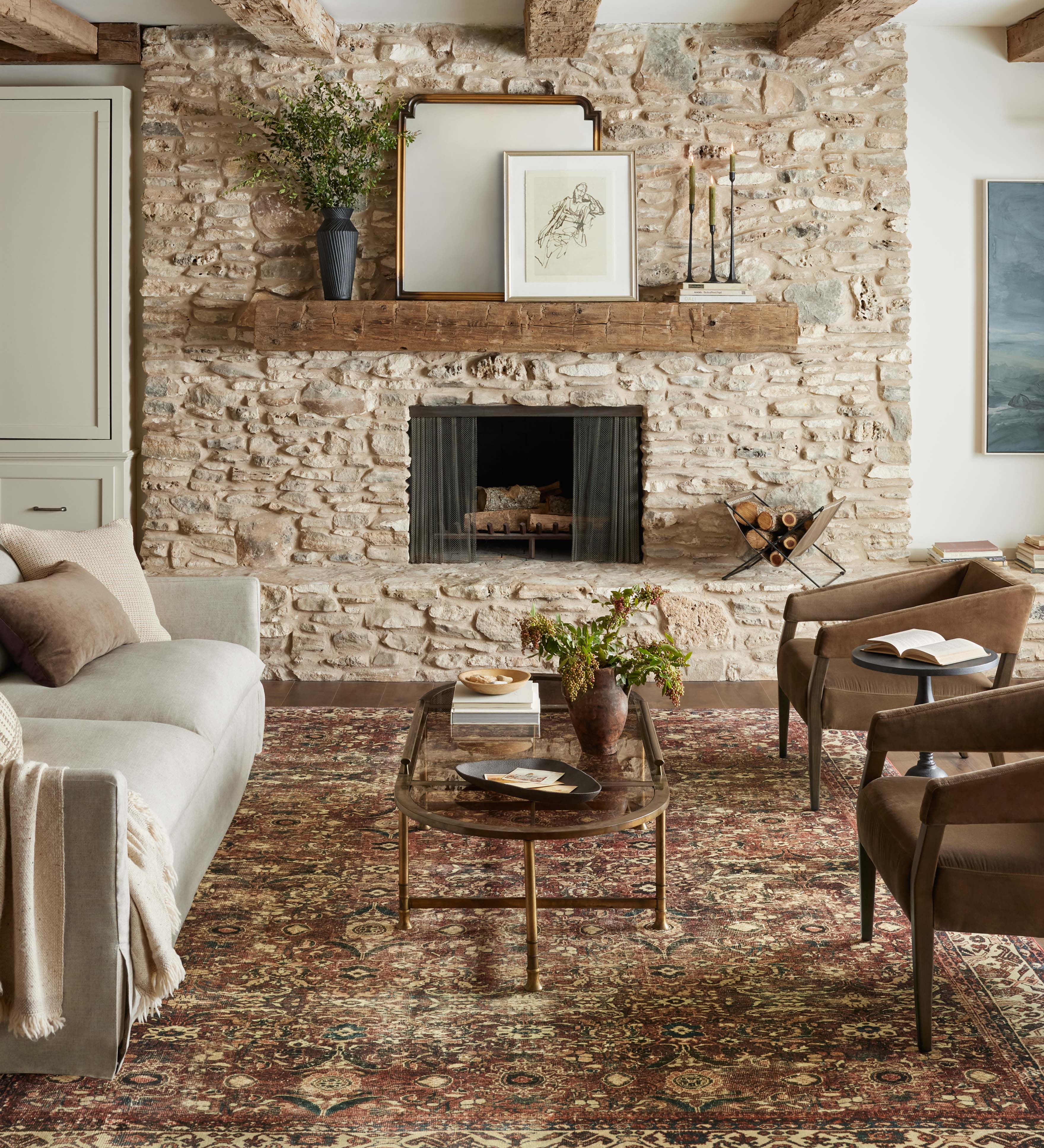 Joanna Gaines x Loloi Banks Brick / Ivory Rug