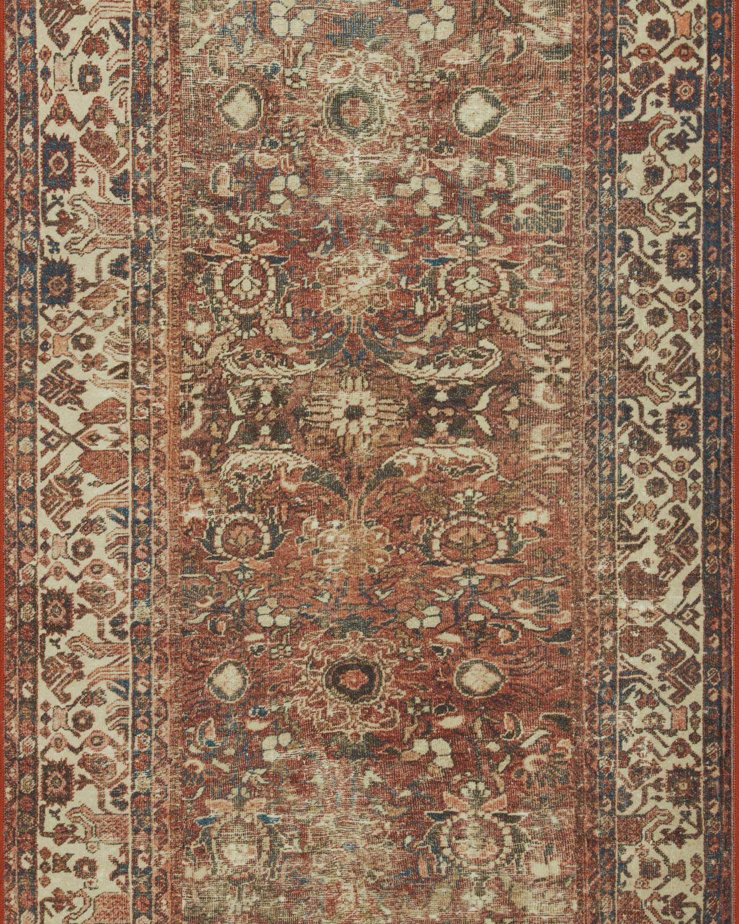 Joanna Gaines x Loloi Banks Brick / Ivory Rug RUGS - synthetic Loloi