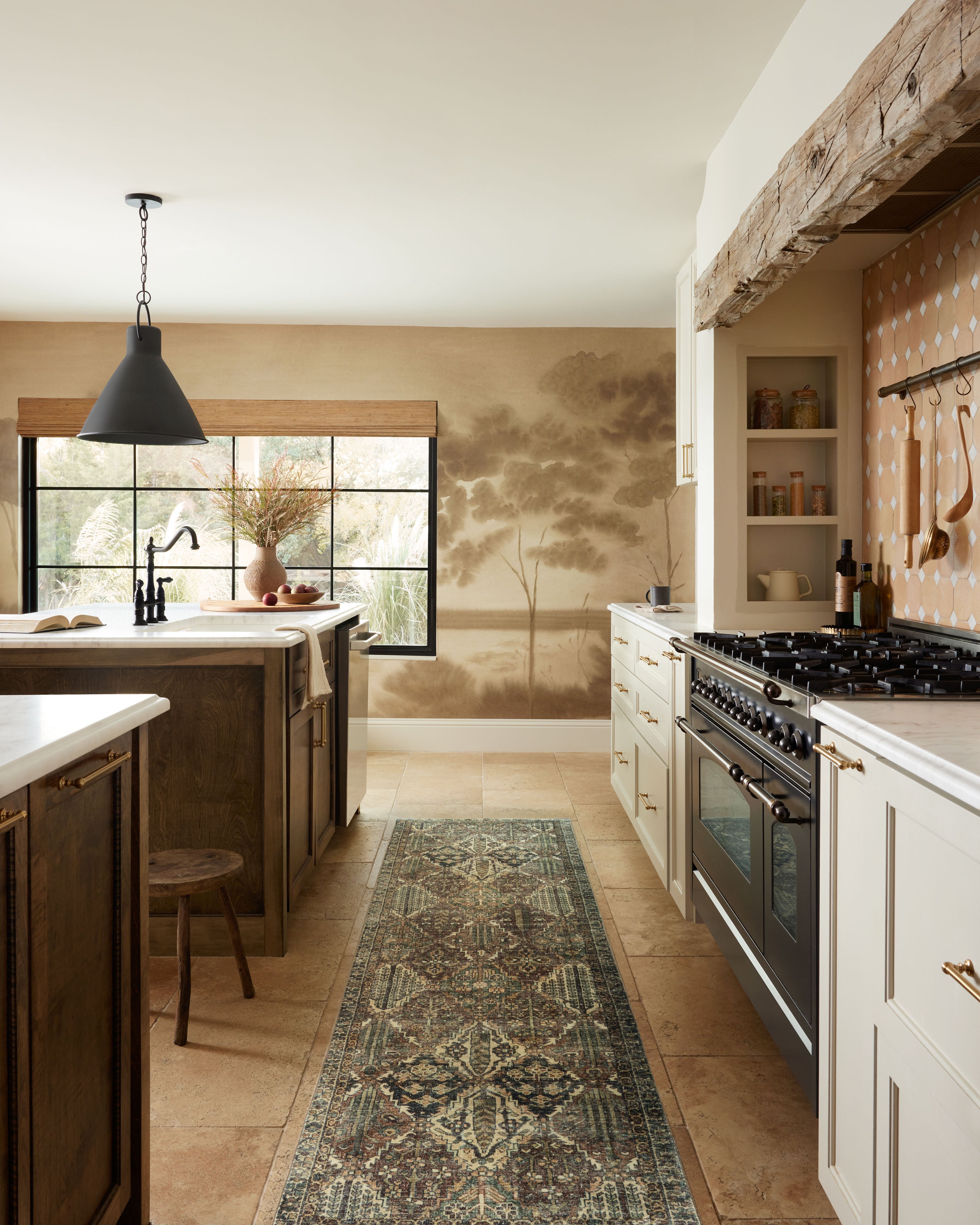 Joanna Gaines x Loloi Banks Spice / Blue Rug RUGS - synthetic Loloi
