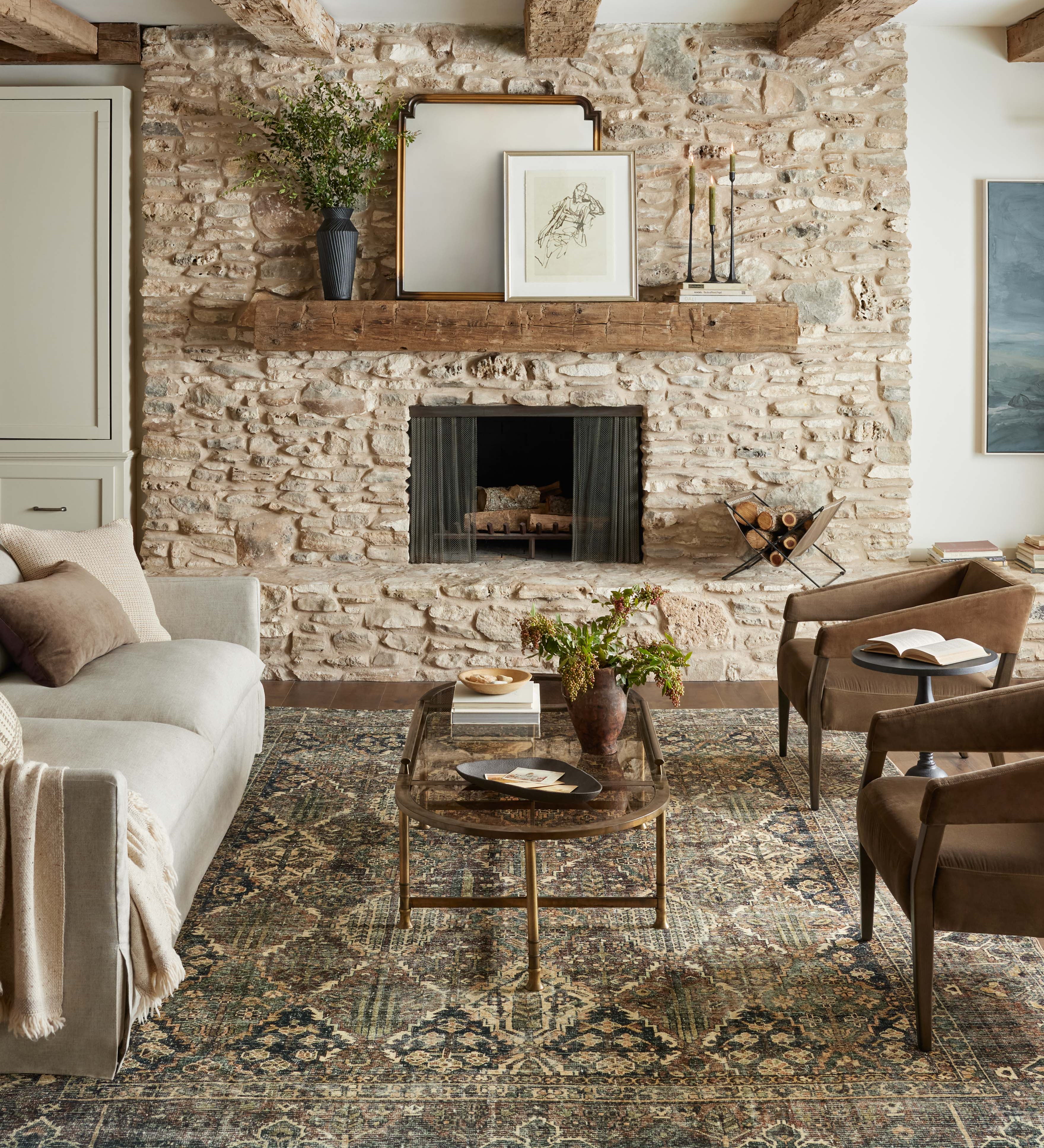 Joanna Gaines x Loloi Banks Spice / Blue Rug