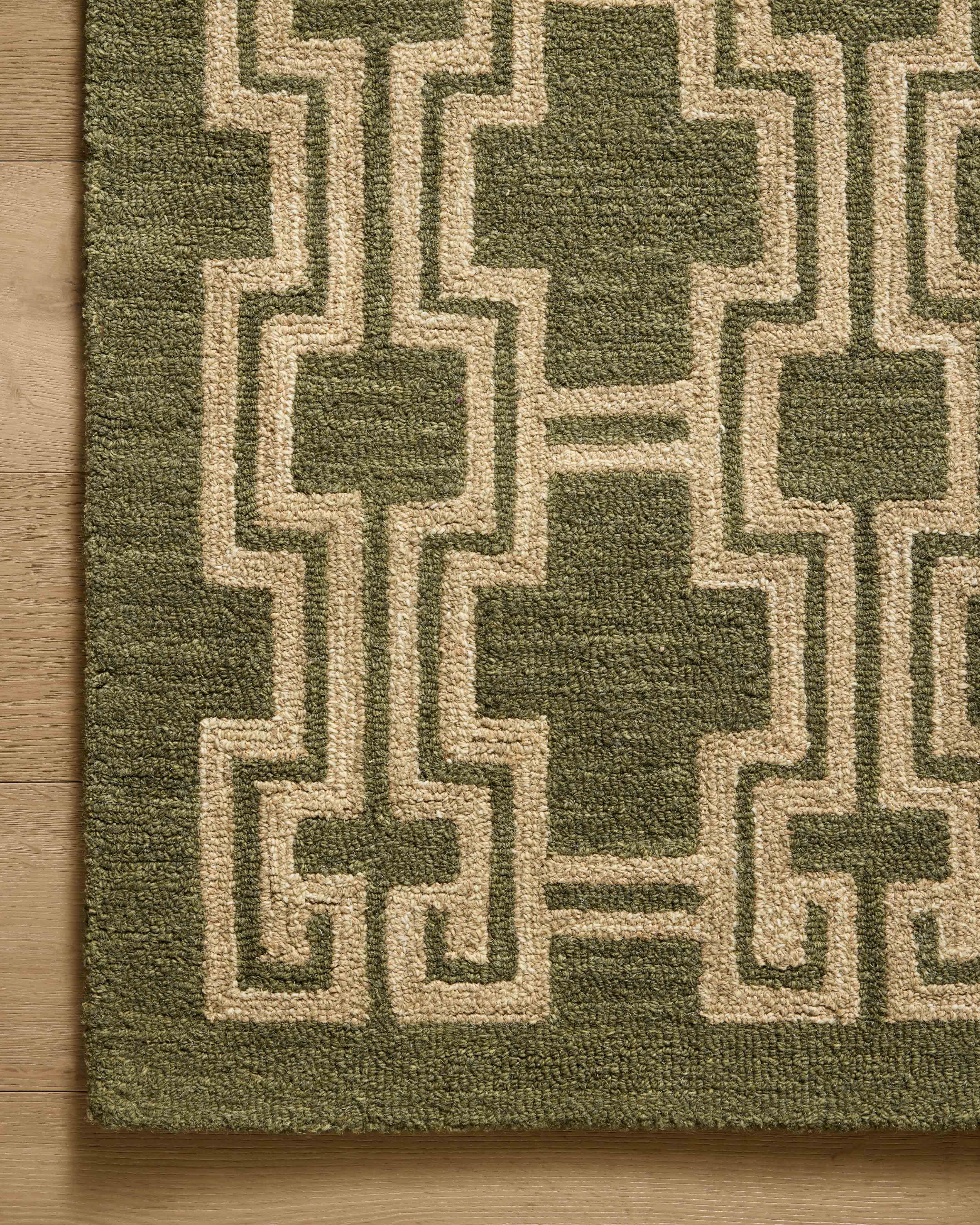 Jeremiah Brent x Loloi Barrow Moss / Beige Rug RUGS-geometric Loloi