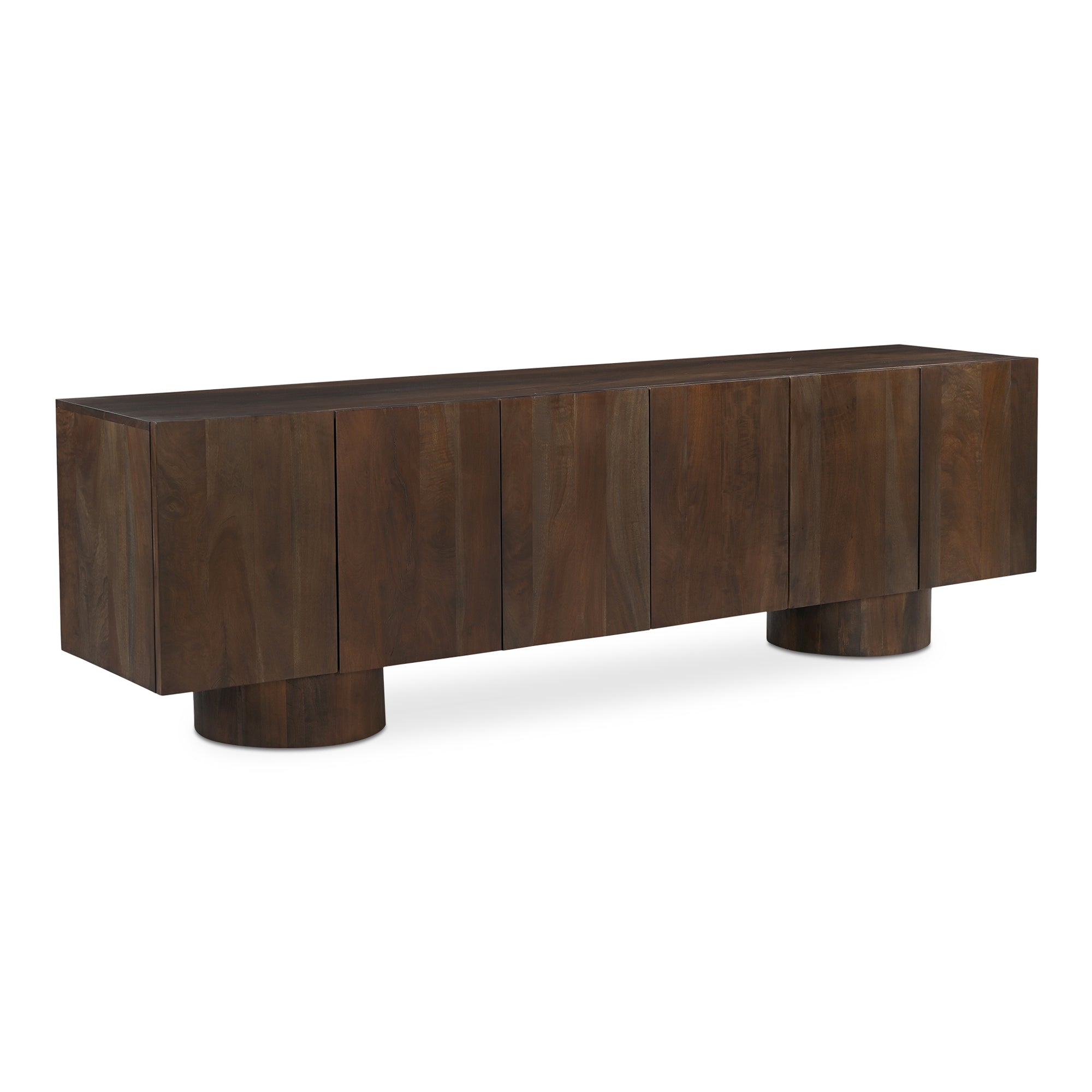 Hollis Media Unit Warm Brown Furniture - tv tables Moe's Furniture